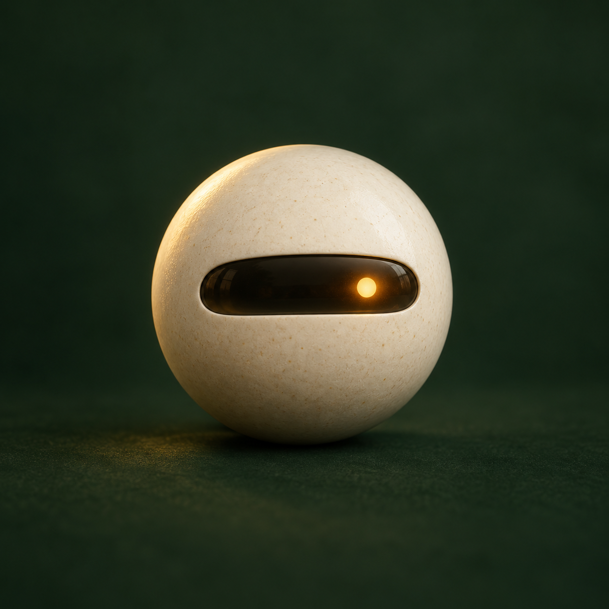 Joel’s PA, a small ivory orb with an amber indicator